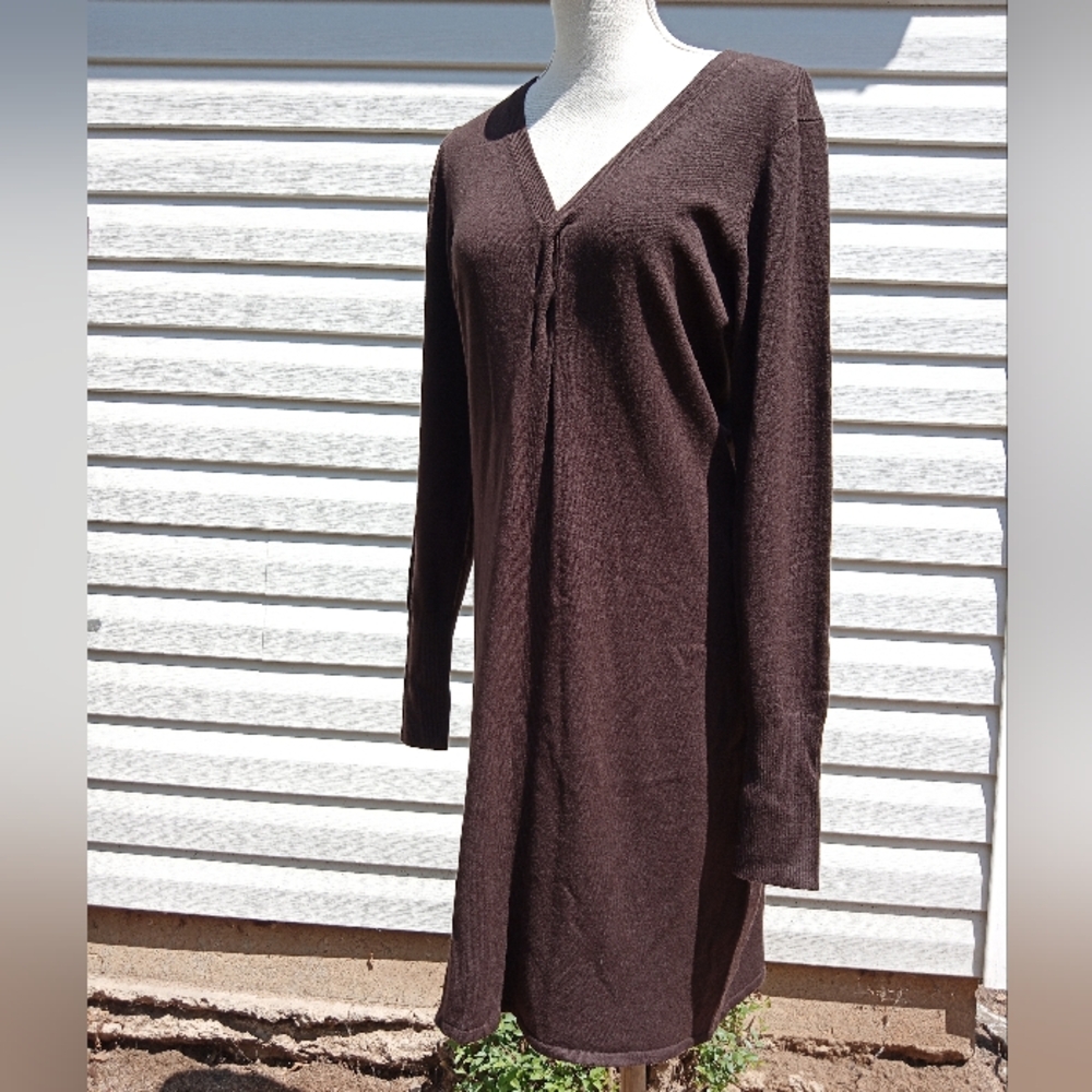 BCBG MaxAzria Brown Sweater Dress - Picture 4 of 7